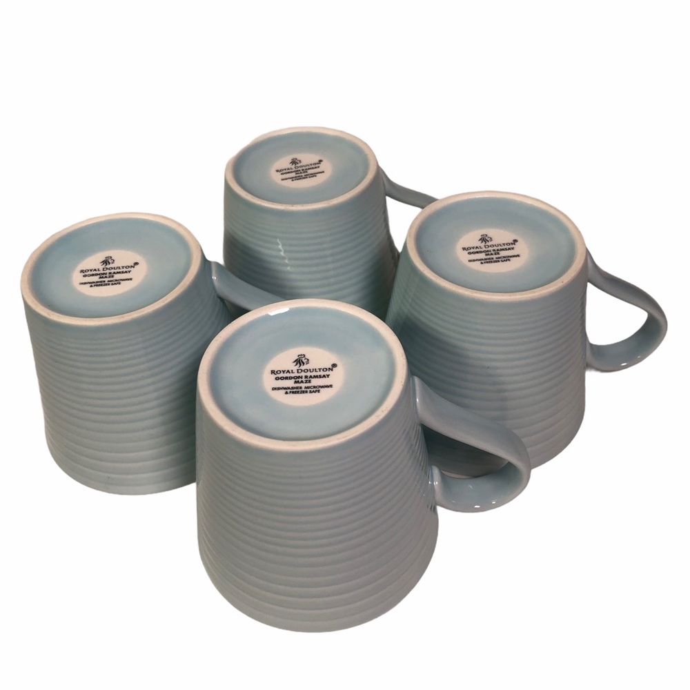 Royal Doulton Gordon Ramsay Maze baby blue mugs